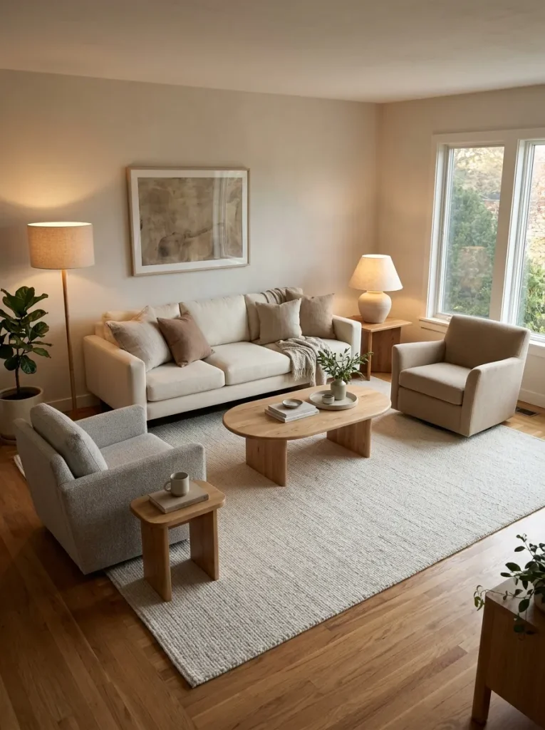 A Relaxed Sofa Layout