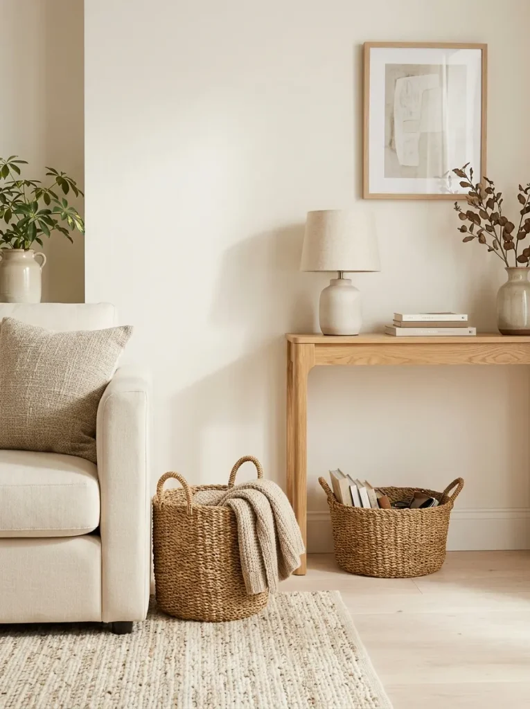 Hidden Storage Baskets