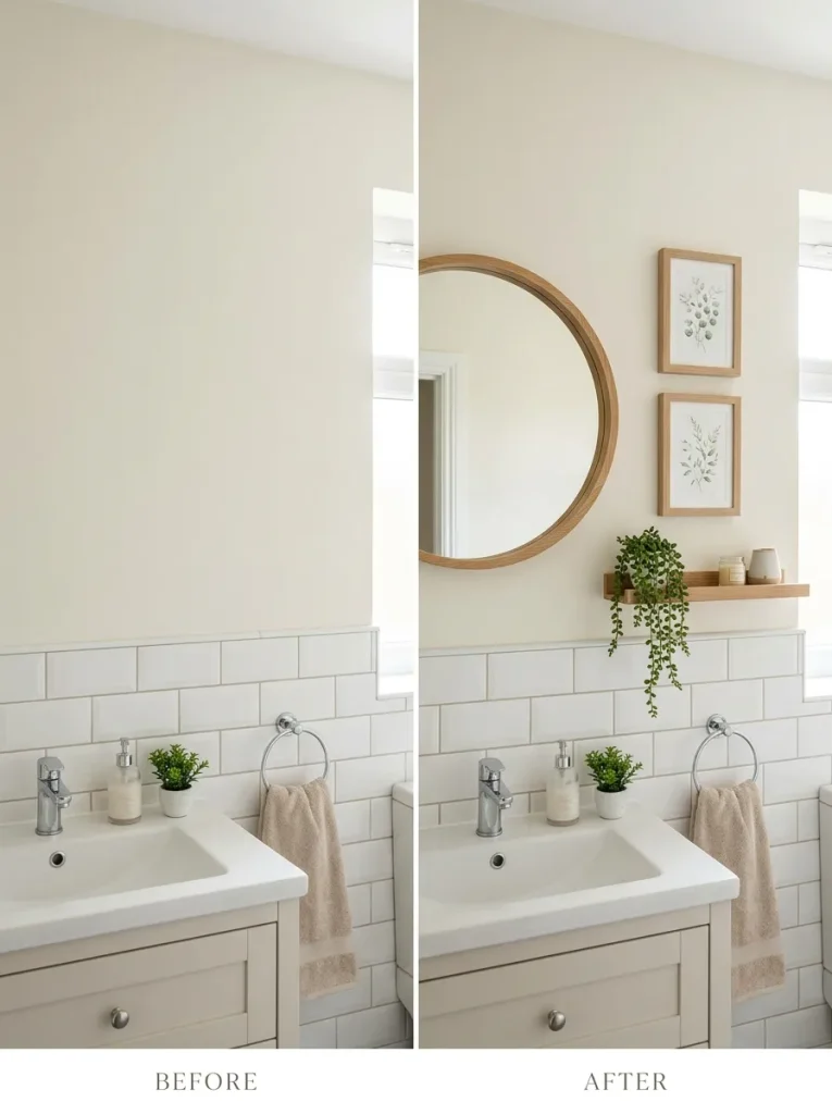 Before-and-After Wall Styling