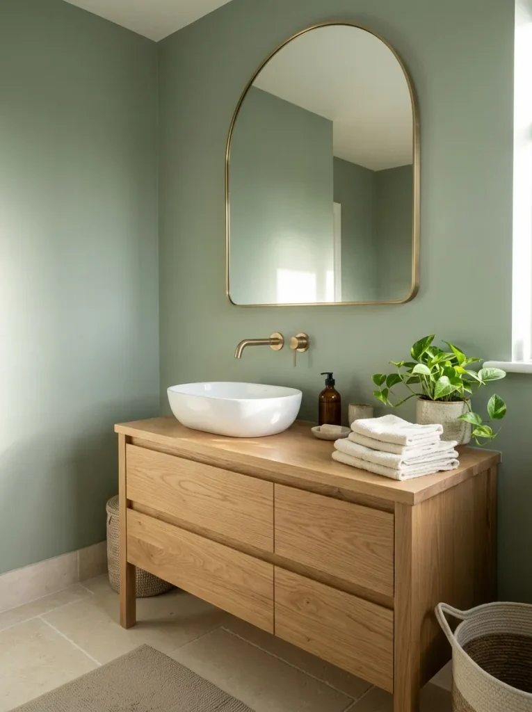 Bathroom Ideas: 30 Gorgeous Looks to Save for Later 8 Sage Green Walls