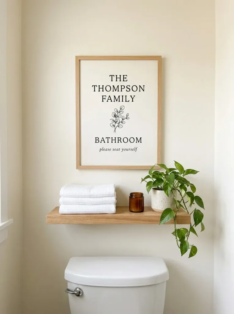 Personalized Bathroom Signs