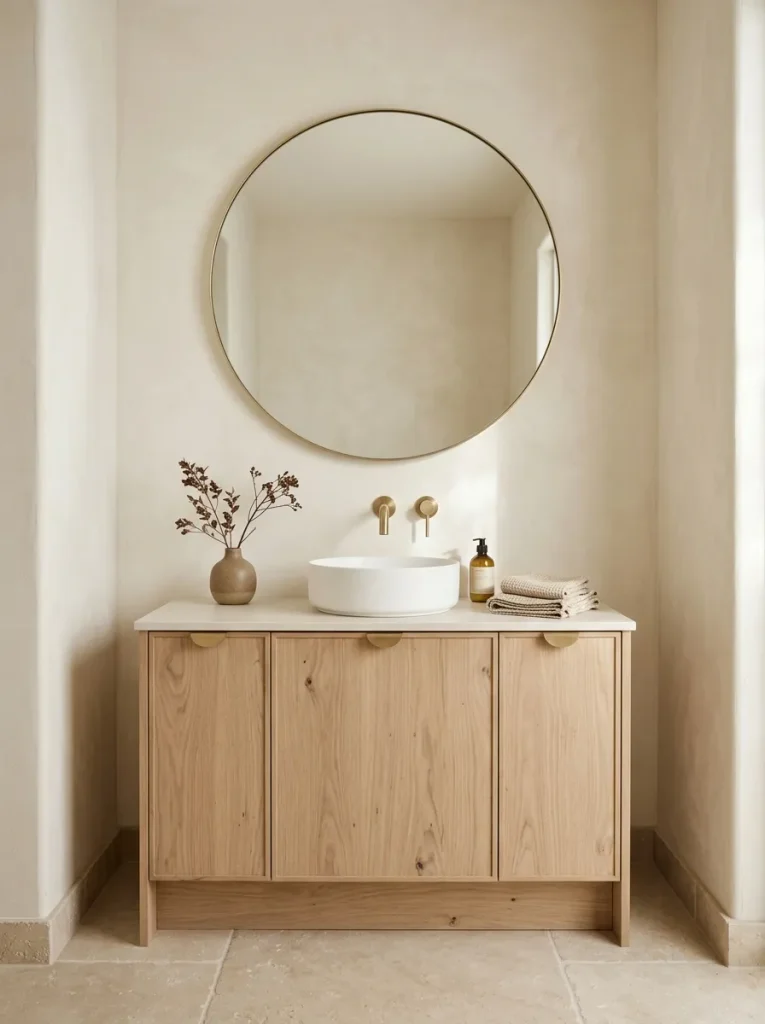 Round Statement Mirror