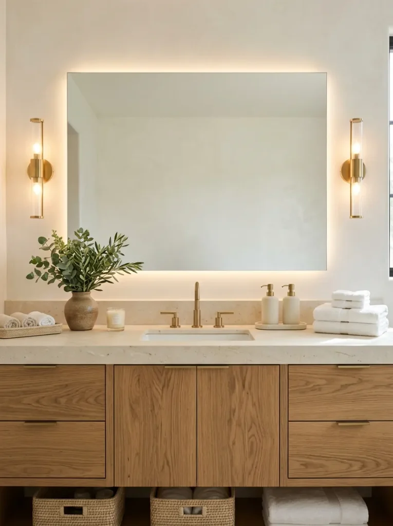 28 Bathroom Decor Ideas That Create a Spa-Worthy Escape 29 Hotel-Style Vanity Setup