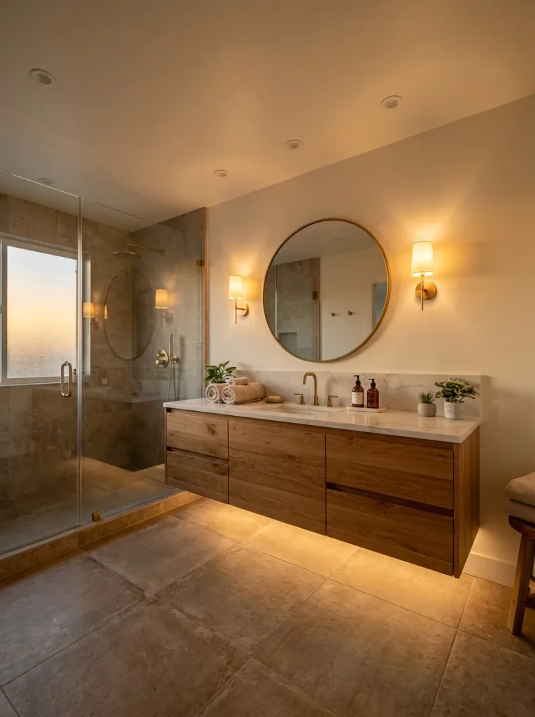 26 Timeless Bathroom Design Ideas Your Guests Will Envy 14 Layered Lighting Plan