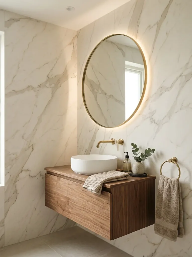 Marble-Look Wall Panels