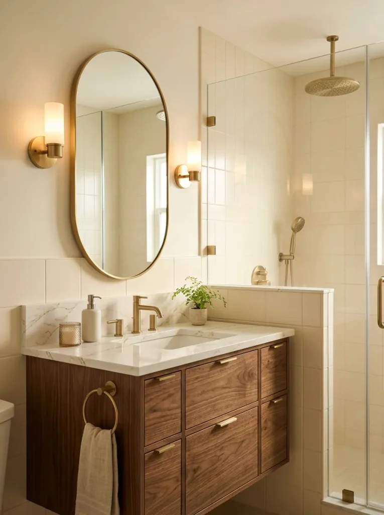 Bathroom Ideas: 30 Gorgeous Looks to Save for Later 16 Brass Bathroom Fixtures