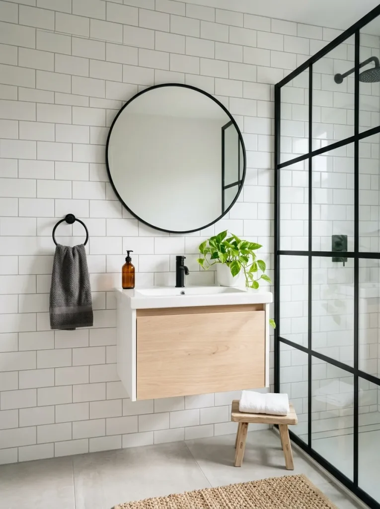 26 Timeless Bathroom Design Ideas Your Guests Will Envy 8 Matte Black Accents