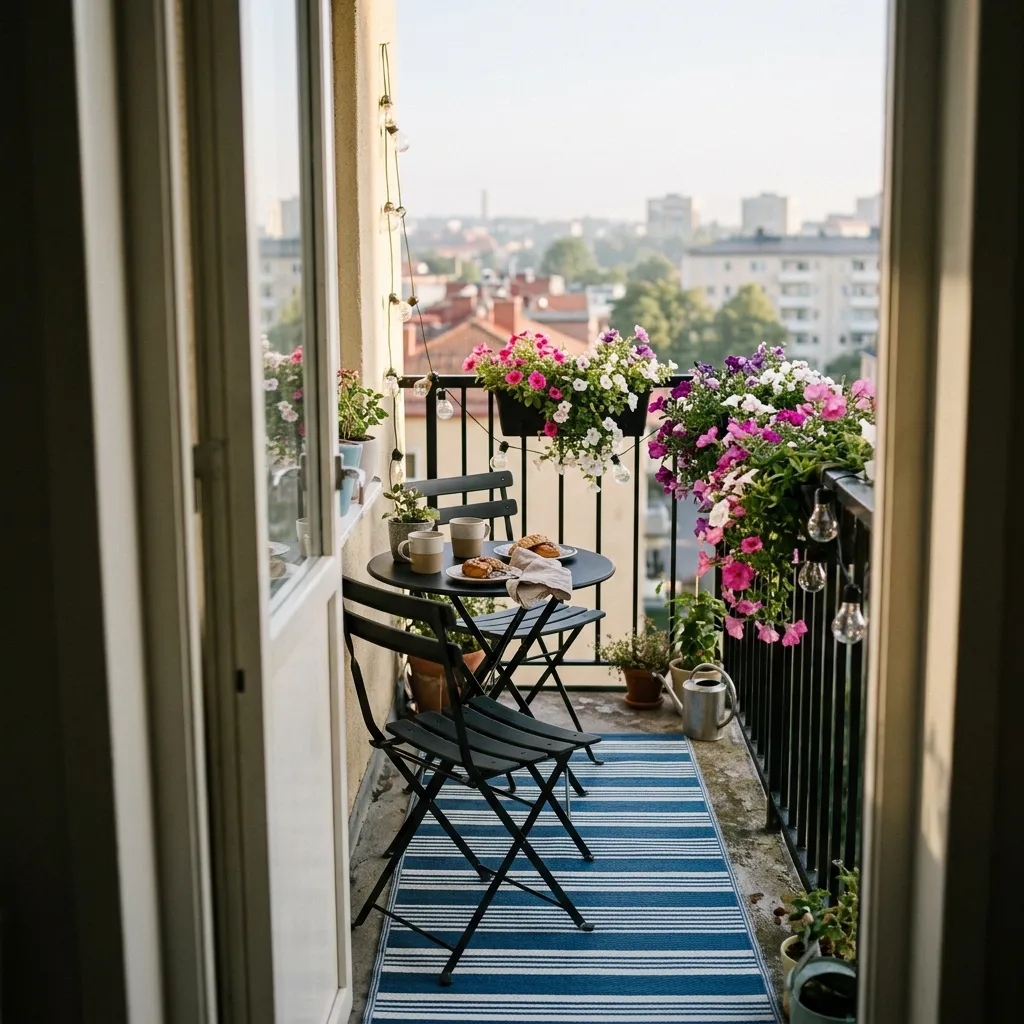 Outdoor Living Space Ideas: 30 Spots Made for Gathering 17 Bistro Balcony Setup