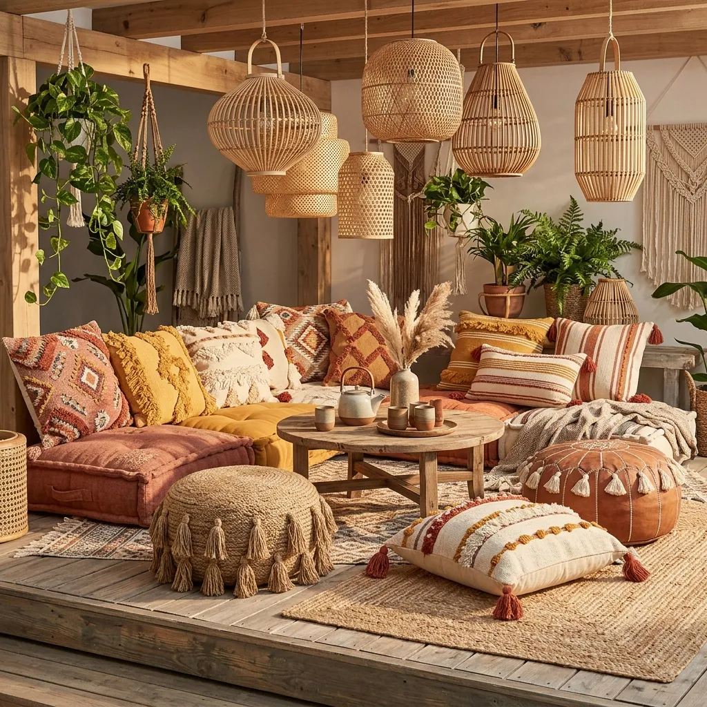 29 Backyard Decor Ideas That Turn Heads This Season 20 Boho Floor Cushions