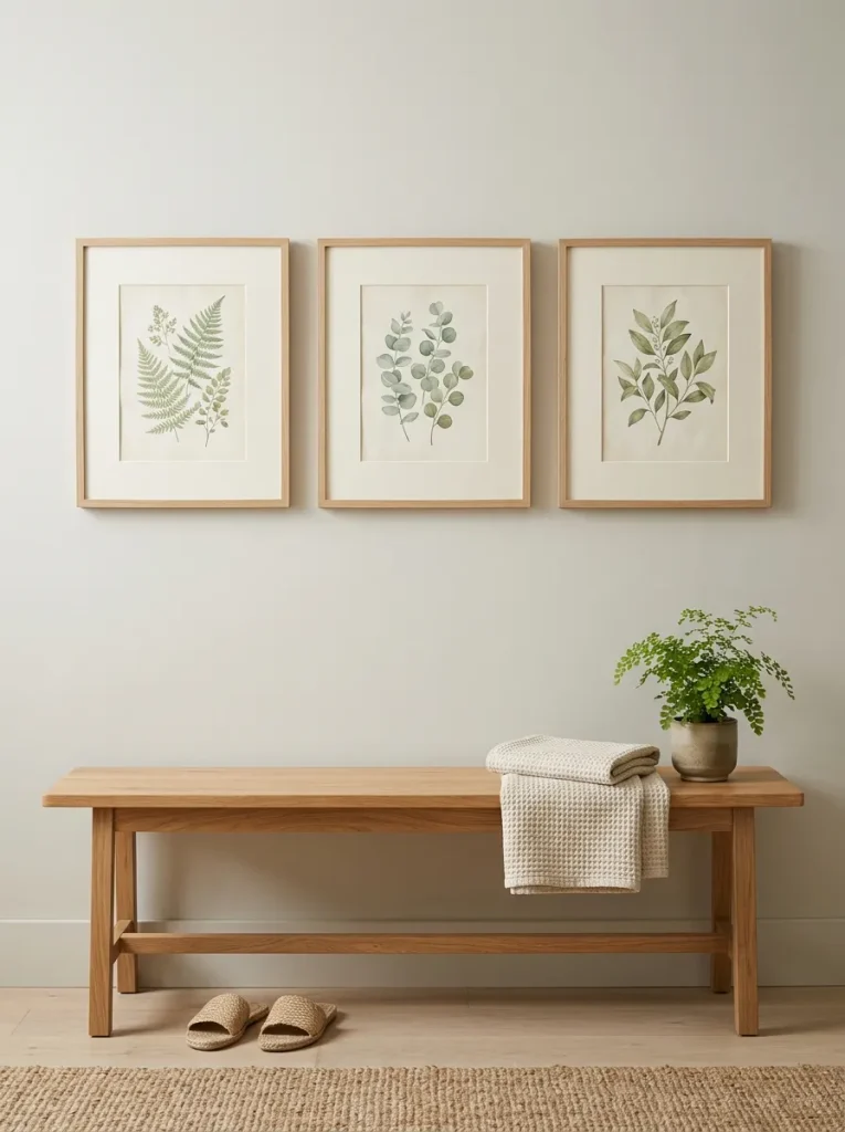 27 Guest Bathroom Ideas That Leave Visitors Pampered 22 Botanical Wall Art