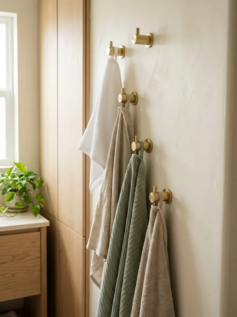 Vertical Towel Hooks