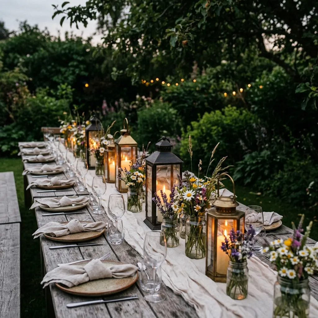 29 Backyard Decor Ideas That Turn Heads This Season 25 Candle Lantern Table