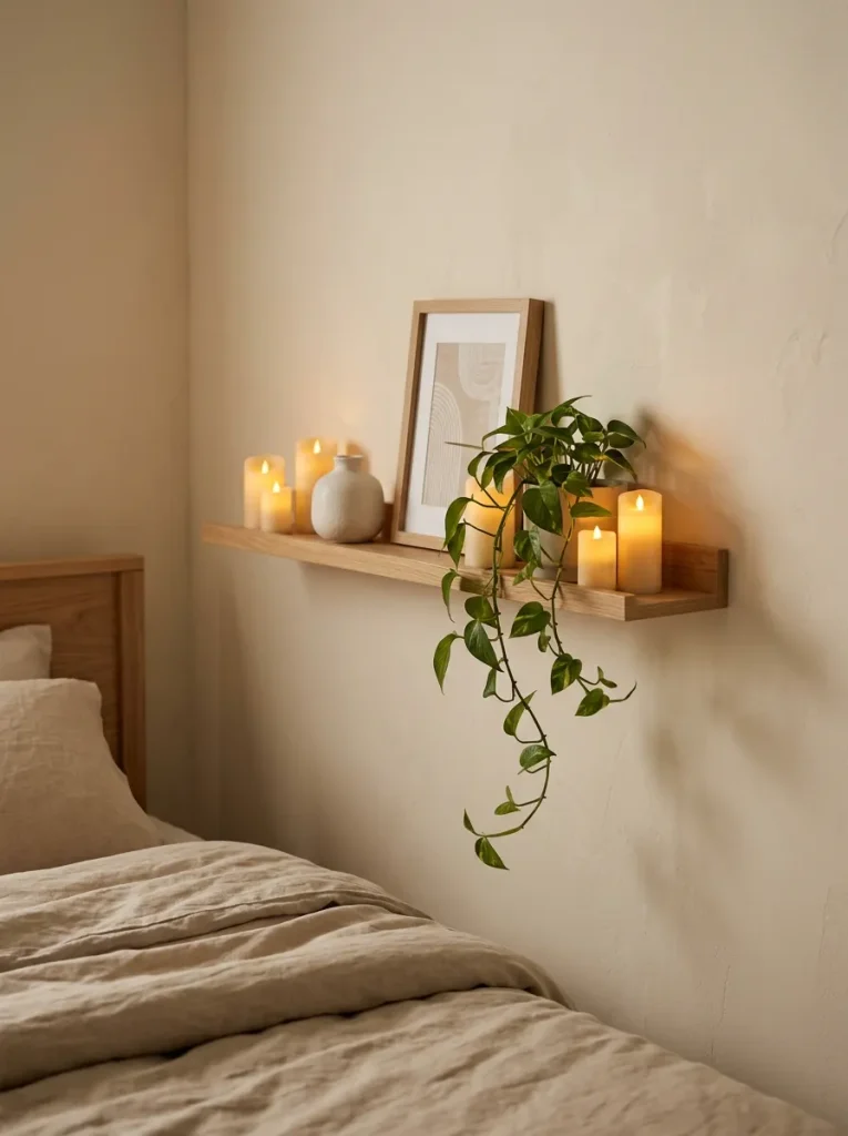 Candlelit Accent Shelf