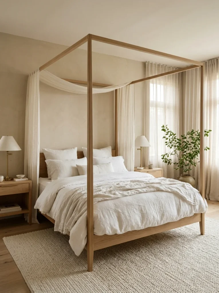 26 Master Bedroom Ideas for a Resort-Style Sanctuary 13 Canopy Bed Elegance