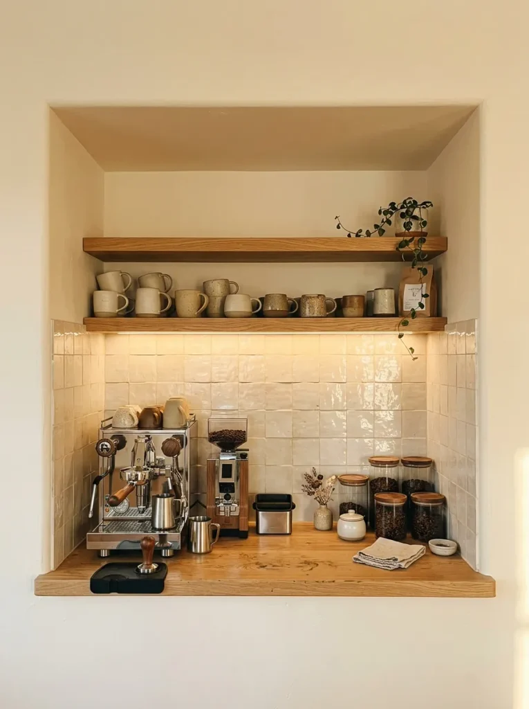Built In Coffee Bar