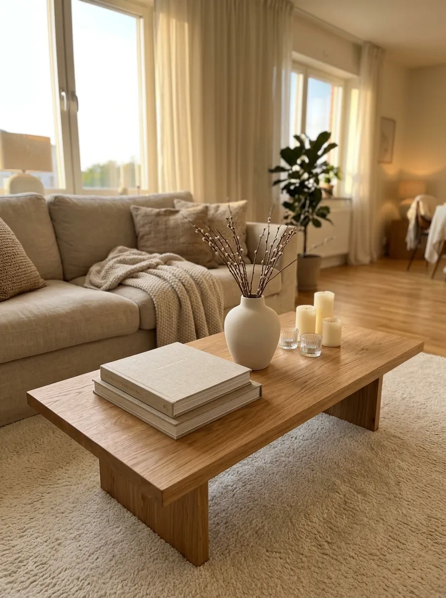 Candlelit Coffee Table