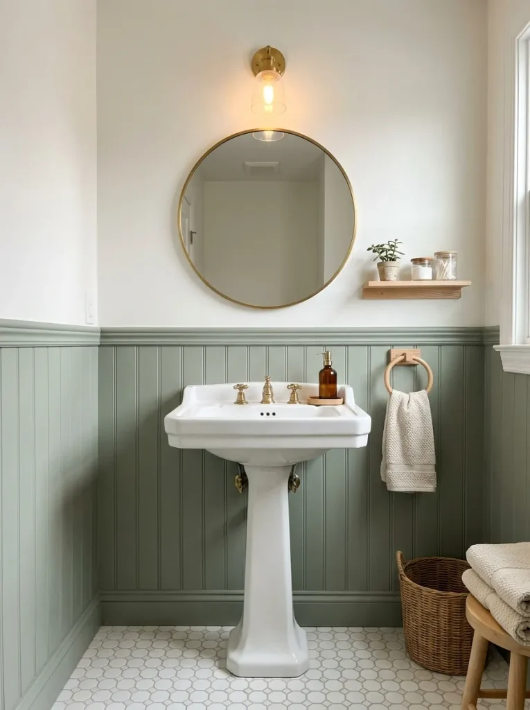 Two-Tone Bathroom Walls