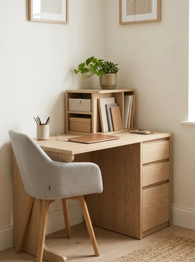 Built-In Desk Storage