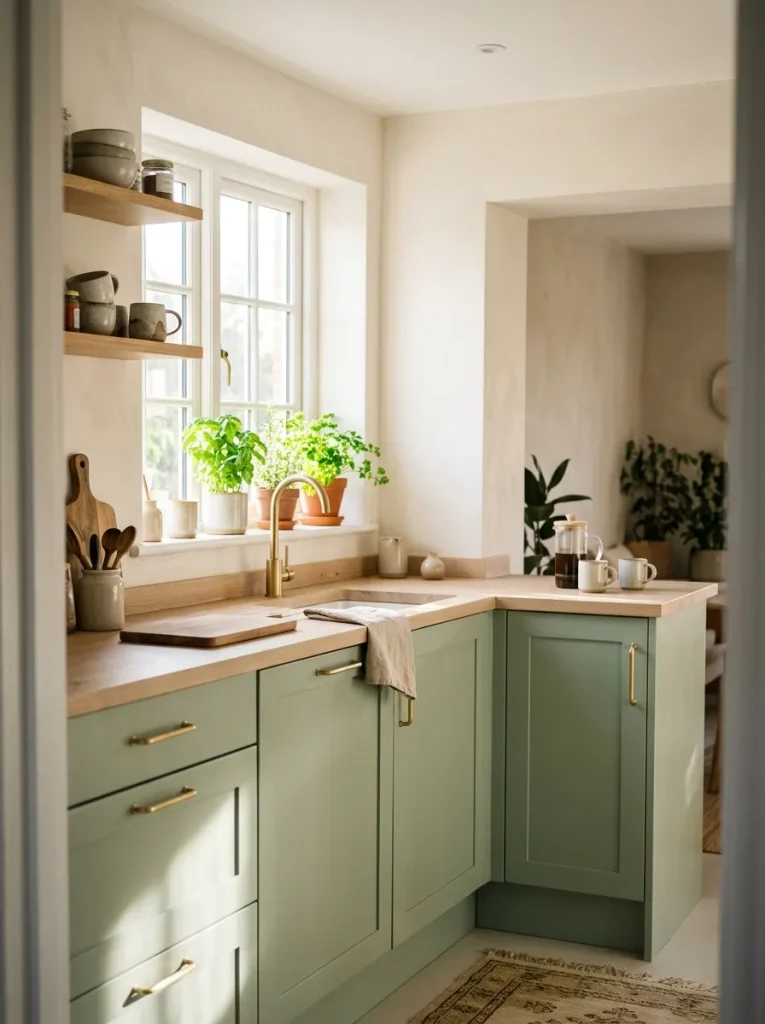 Paint Cabinets Soft Sage