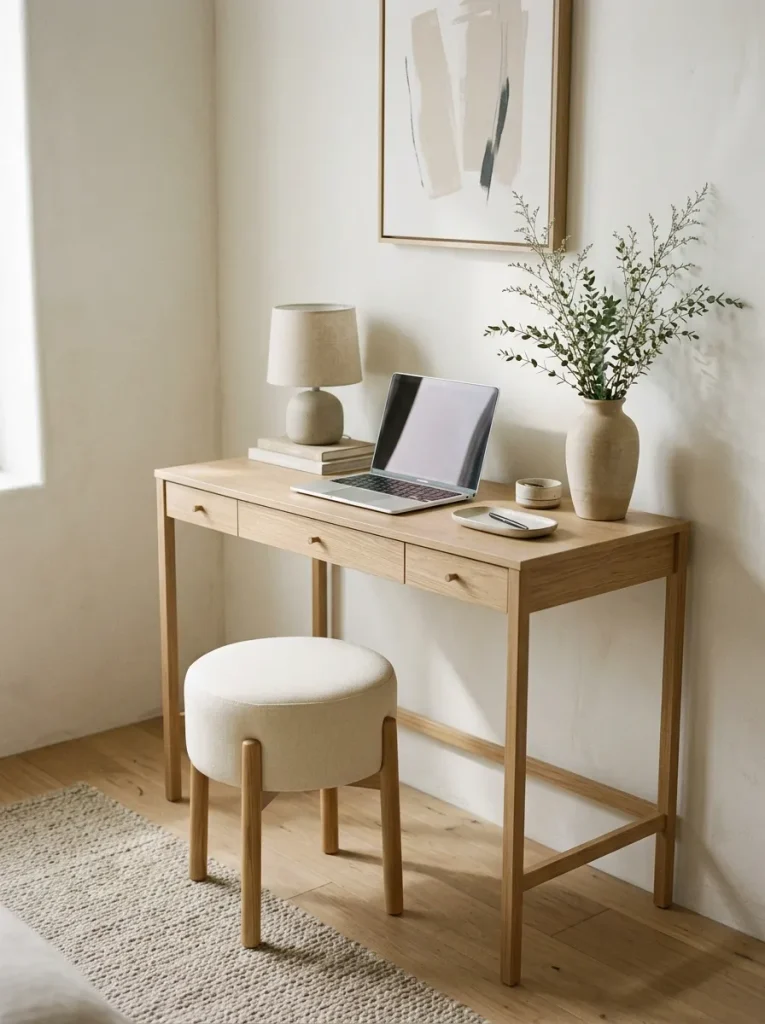 Small Home Office Ideas: 24 Compact Setups That Work 21 Dual Purpose Console Desk