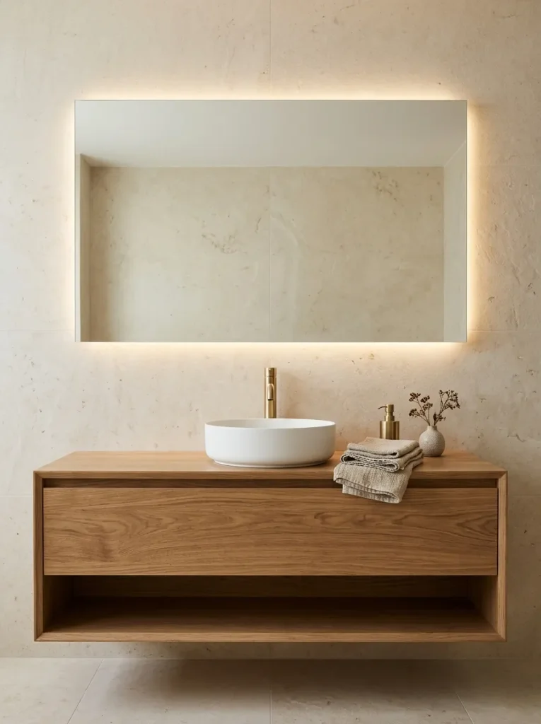 Backlit Bathroom Mirror