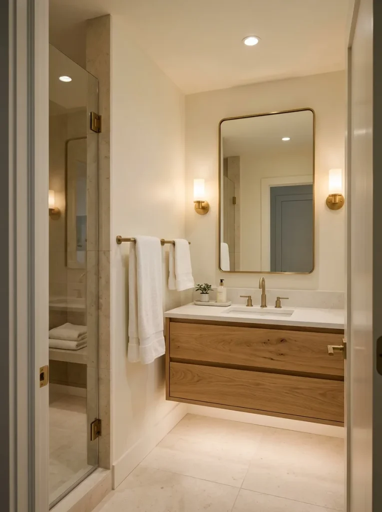 Layered Bathroom Lighting