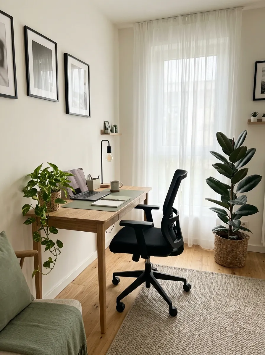 Modern Office with Greenery