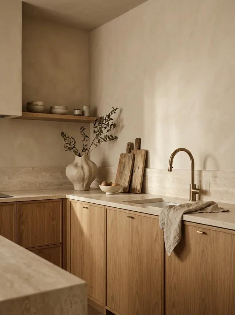 Modern Kitchen Ideas: 31 Bold Designs Without the Cold 21 Textured Kitchen Walls