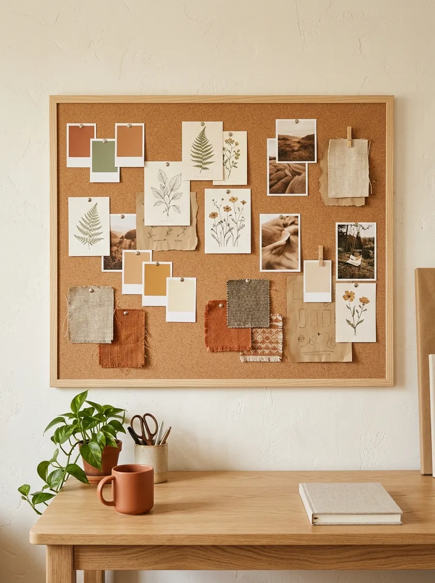 Corkboard Inspiration Wall