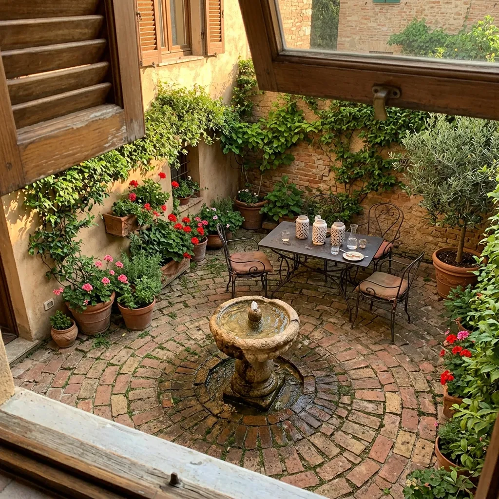Outdoor Living Space Ideas: 30 Spots Made for Gathering 23 Courtyard Gathering Space
