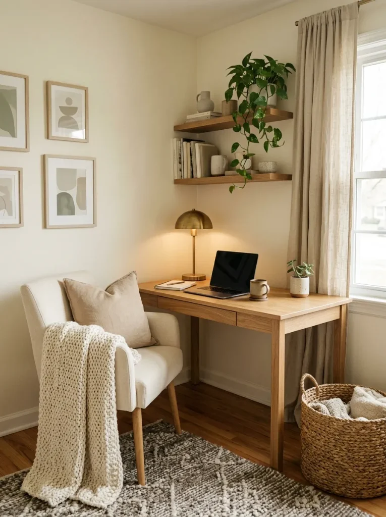 26 Motivating Home Office Decor Ideas to Boost Focus 26 Cozy Layered Textures