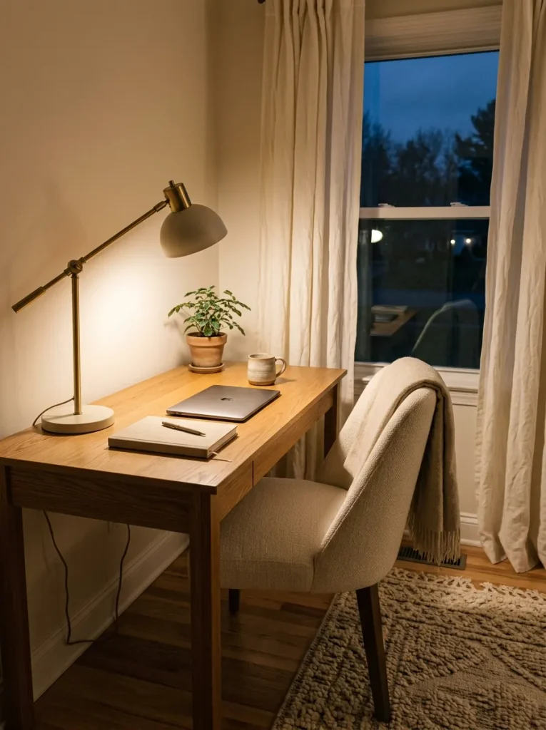 Cozy Evening Workspace