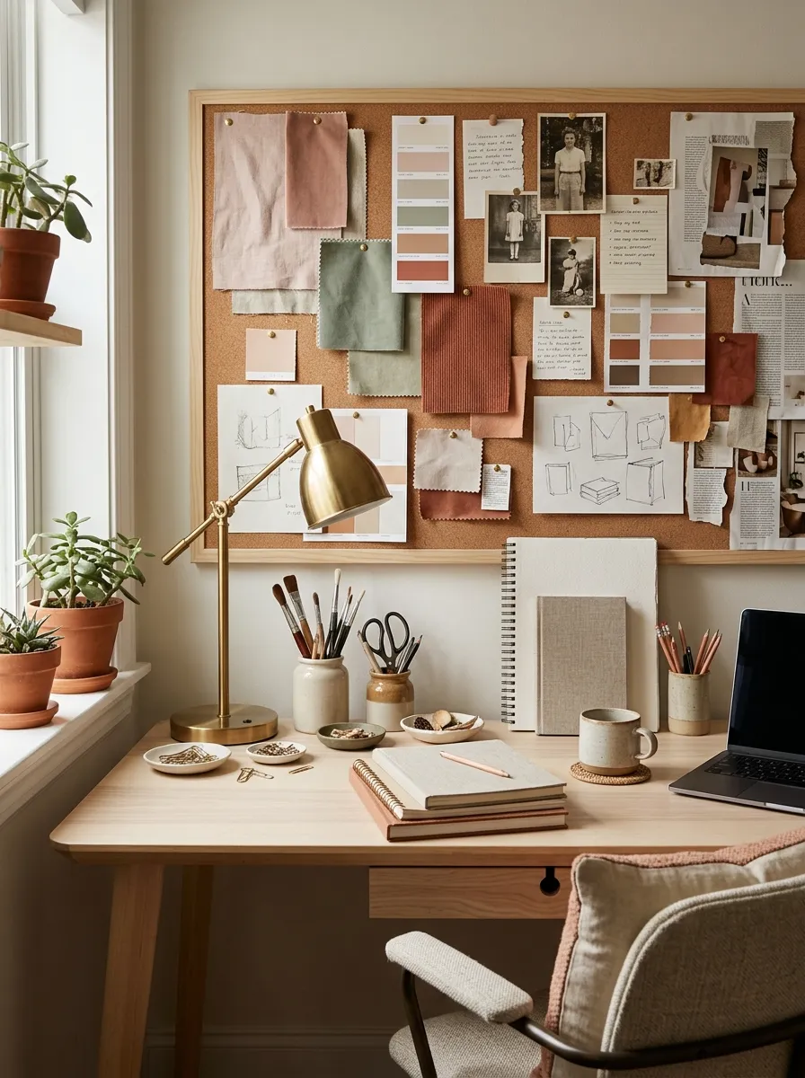 Creative Mood Board Desk