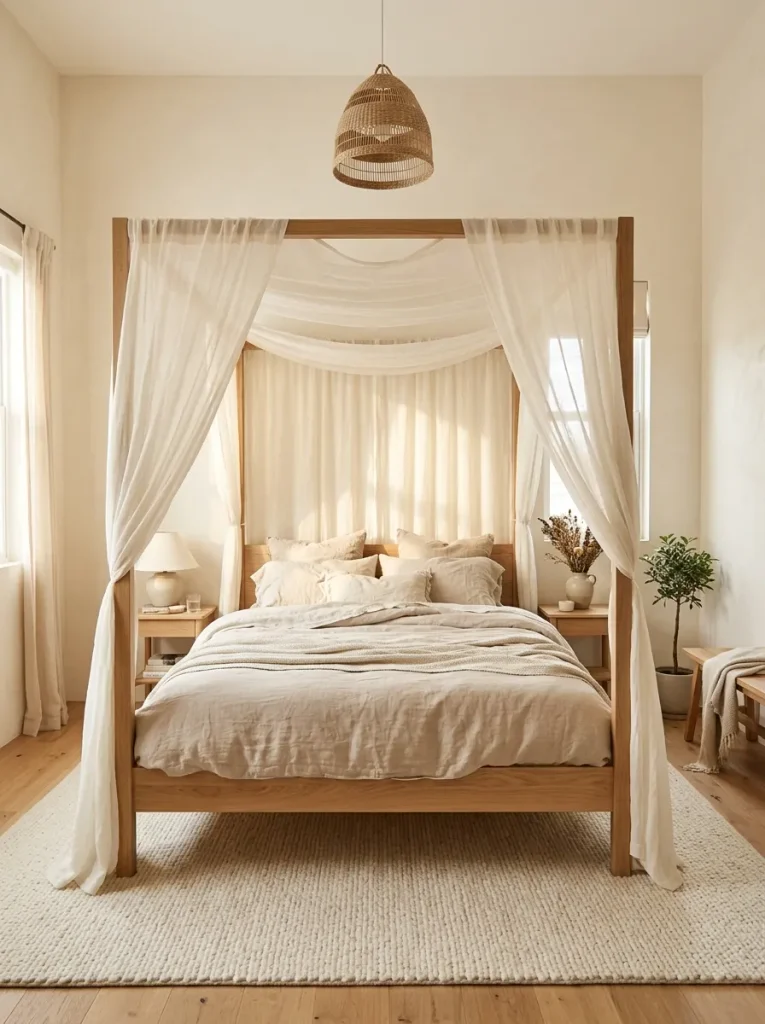 Curtain Canopy Bed