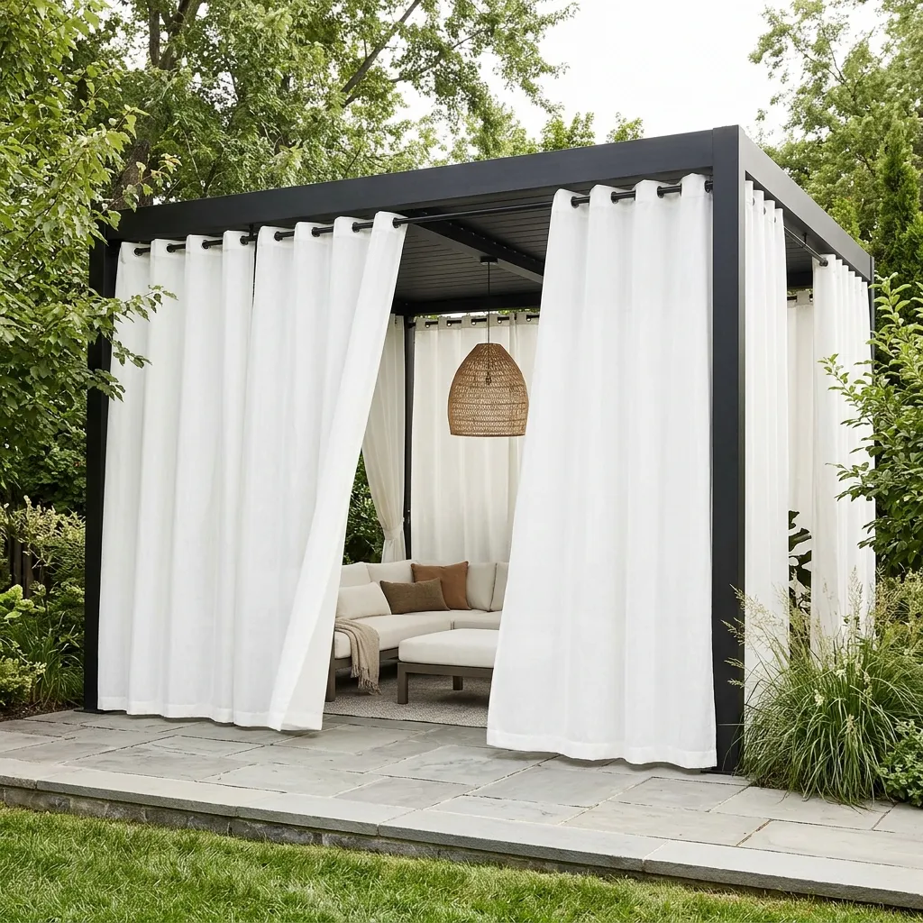 Outdoor Living Space Ideas: 30 Spots Made for Gathering 29 Outdoor Curtain Walls