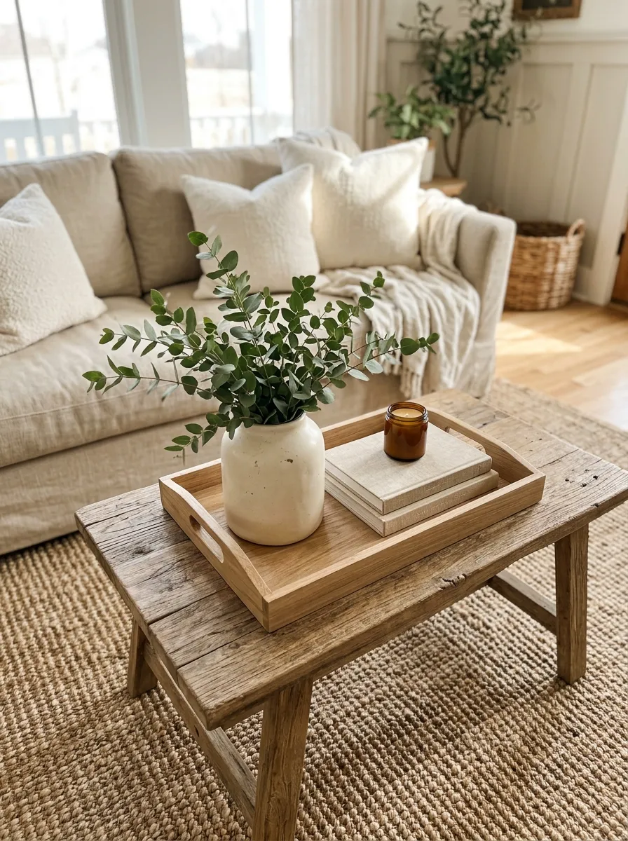 Farmhouse Coffee Table Tray