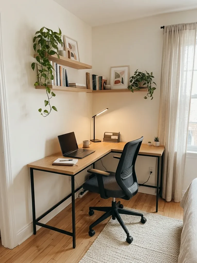 Small Home Office Ideas: 24 Compact Setups That Work 4 Corner Desk Setup