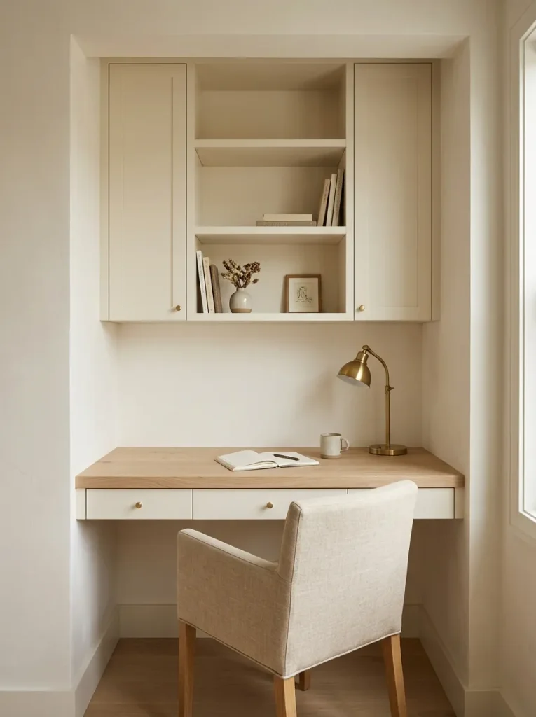 Small Home Office Ideas: 24 Compact Setups That Work 8 Built In Desk Nook