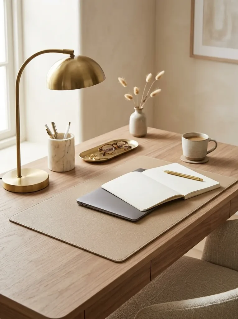 26 Motivating Home Office Decor Ideas to Boost Focus 22 Elegant Desk Accessories