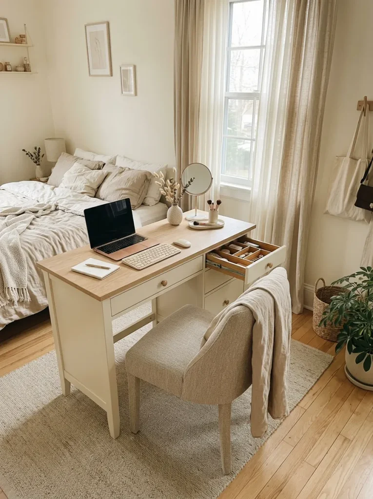 Dual-Purpose Desk Vanity