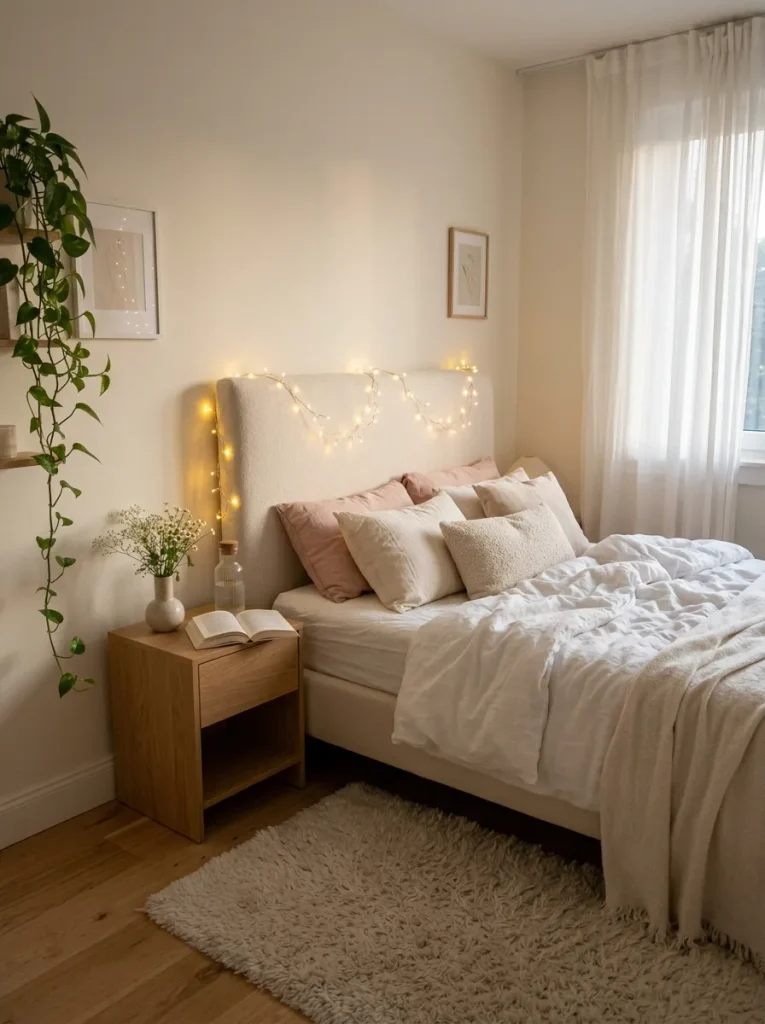 Dreamy Fairy Light Bedroom