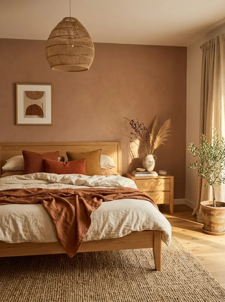 Earthy Terracotta Bedroom