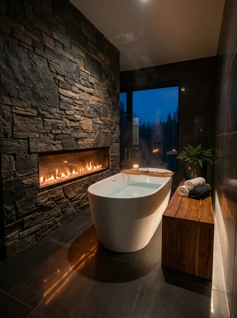 Electric Fireplace Nook
