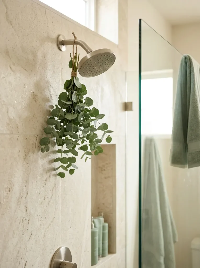 28 Bathroom Decor Ideas That Create a Spa-Worthy Escape 4 Eucalyptus Shower Bundle