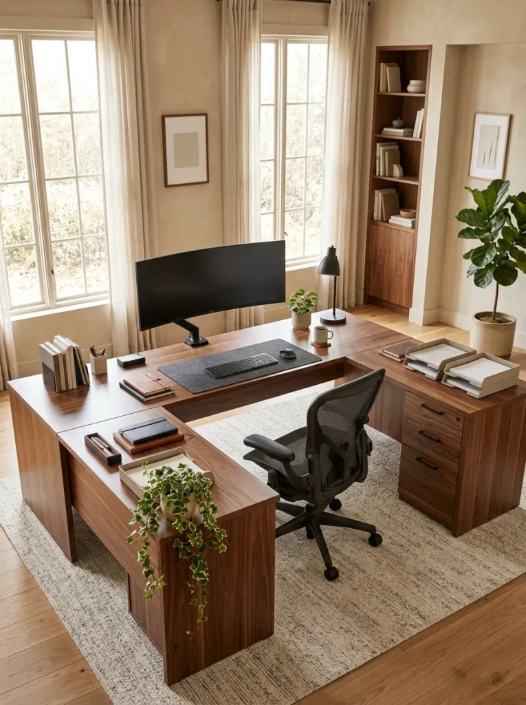 U-Shaped Executive Desk