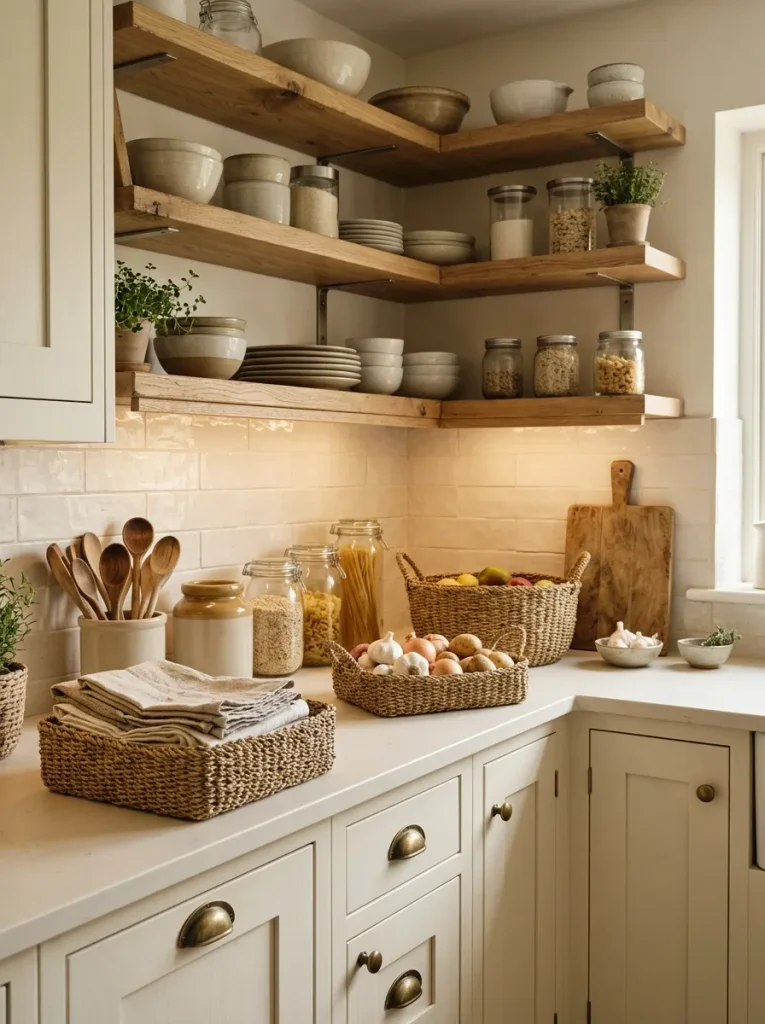 Kitchen Decor Ideas: 30 Warm Touches That Feel Homey 10 Woven Basket Storage