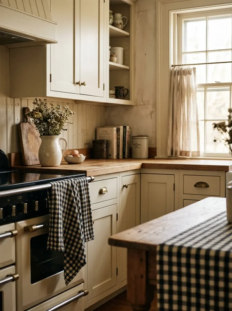 Checkered Kitchen Textiles