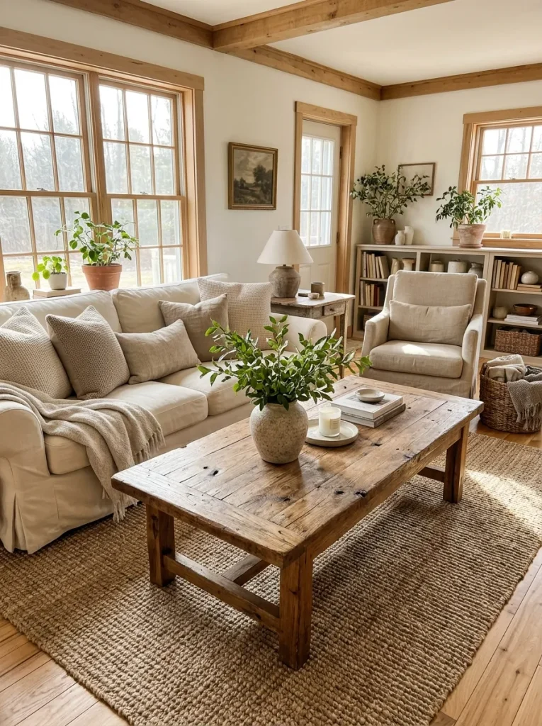 Rustic Wooden Coffee Table