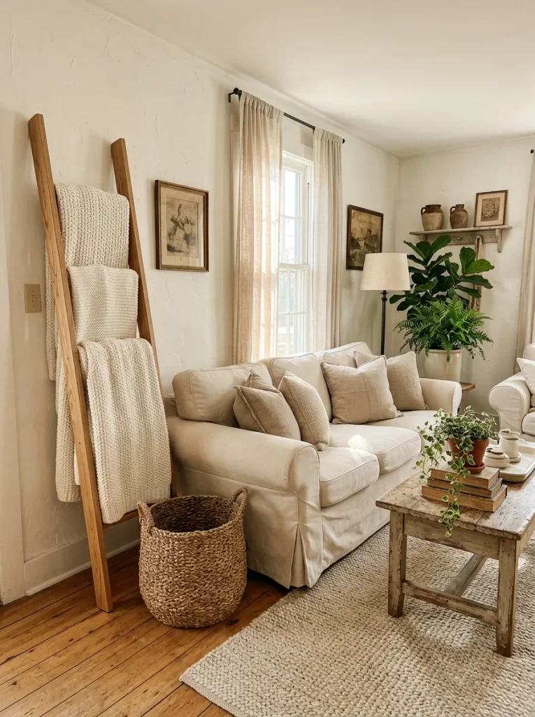 Farmhouse Ladder Decor