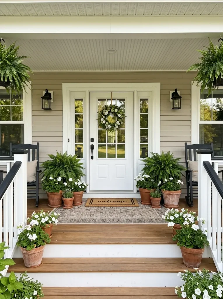 Symmetrical Potted Plants